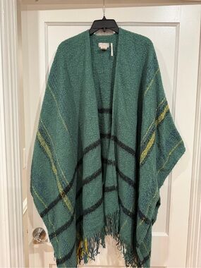 Free People Deep Green Textured Cardigan